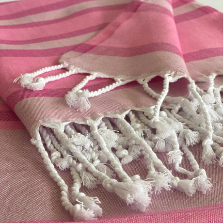 Samara Sustainable Turkish Towel Pink - Sumiye Co