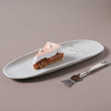 Shallow Organic Oval Platter Large Set of 4