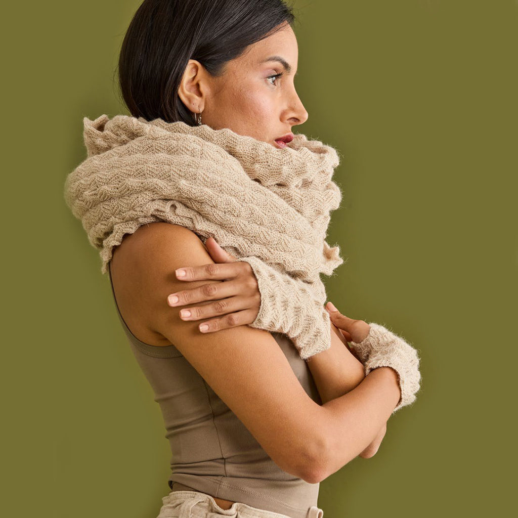 Andean Crochet Alpaca Scarf-1