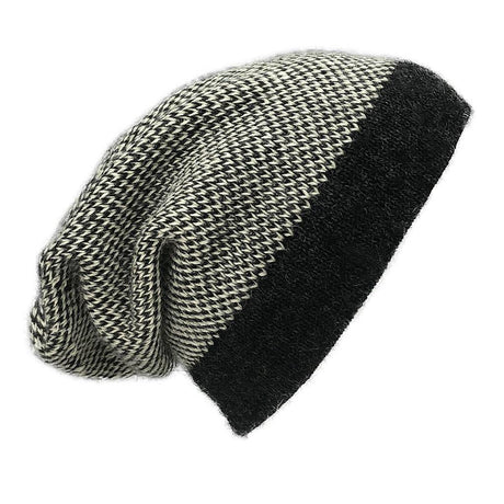 Midnight Interwoven Alpaca Beanie by SLATE + SALT - Sumiye Co