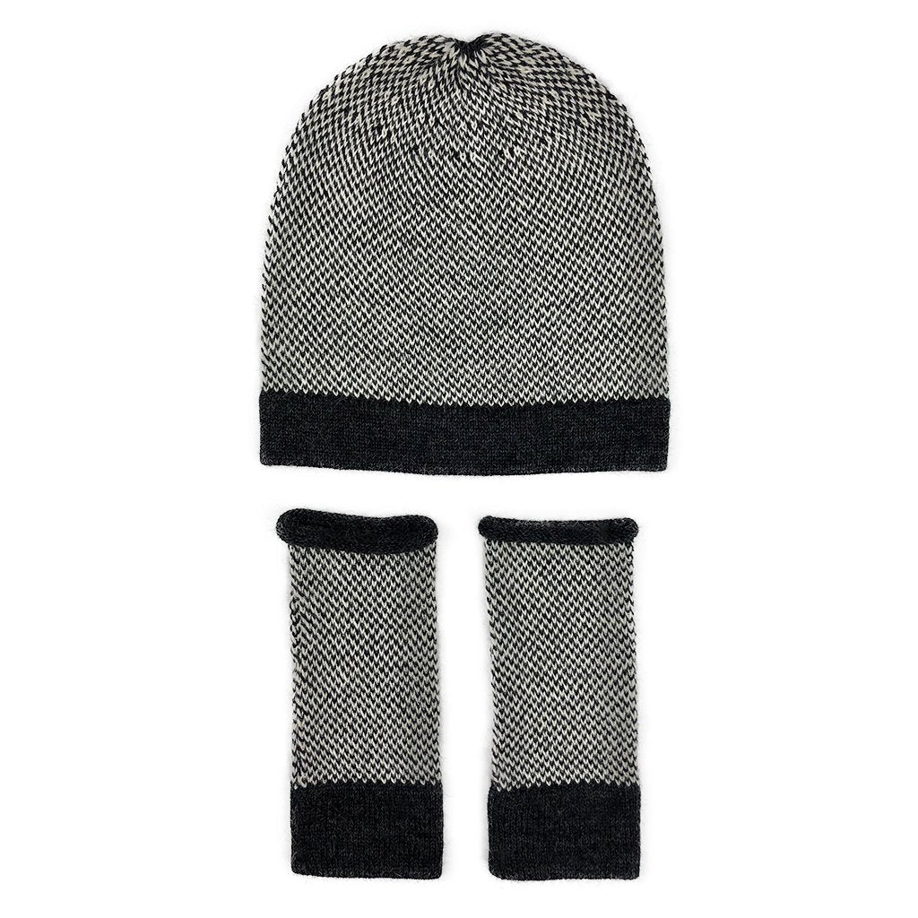 Midnight Interwoven Alpaca Beanie by SLATE + SALT - Sumiye Co
