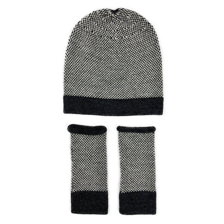 Midnight Interwoven Alpaca Beanie by SLATE + SALT - Sumiye Co