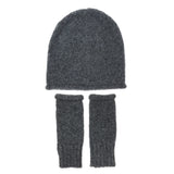 Charcoal Essential Knit Alpaca Beanie by SLATE + SALT - Sumiye Co