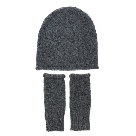 Charcoal Essential Knit Alpaca Beanie by SLATE + SALT - Sumiye Co