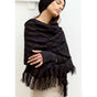 Black Loop Knit Alpaca Scarf by SLATE + SALT - Sumiye Co