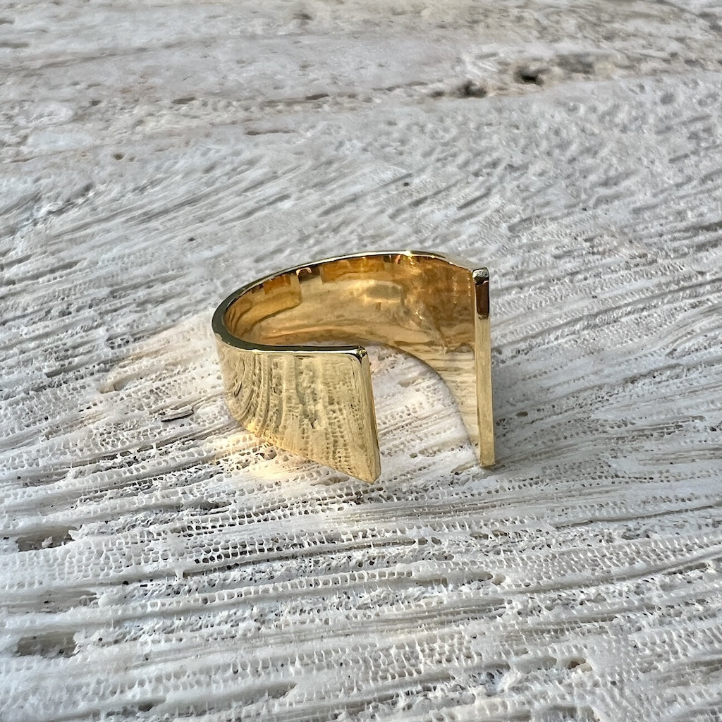 Open Angular Bombshell Ring-2