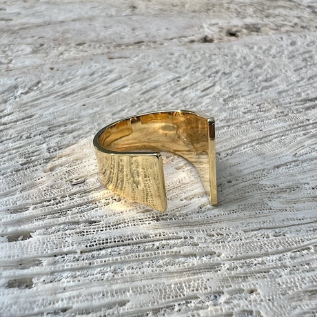 Open Angular Bombshell Ring-2