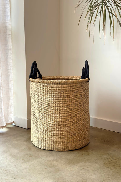 S/2 Handwoven Hamper - Natural - Sumiye Co