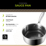 BE | LIVING CIRCLAD Series Sauce Pans with Lid