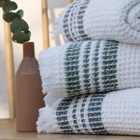Organic Belgian Waffle Bath Sheet - Ink - Sumiye Co