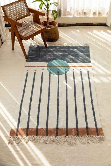 Midnight Moon Rug | Artisanal Decor - Sumiye Co