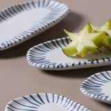 Shallow Organic Oval Platter Mini Set of 4