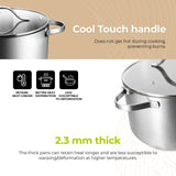 BE | LIVING Essential Series Stock Pot 26cm (Triply stainless steel)
