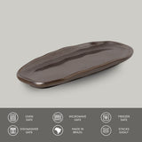Shallow Organic Oval Platter Mini Set of 4