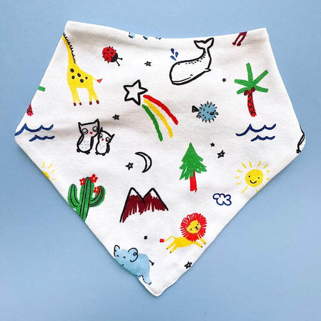 Baby Kerchief Bib-Animals by Estella - Sumiye Co