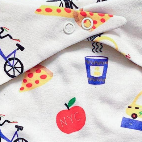 NYC Print Baby Bib - Sumiye Co