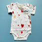 'Je T'aime' Embroidered & Printed Baby Onesie-Hearts by Estella