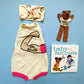 Organic Baby Gift Set-Girl Power Knit Onesie, Elect Women Bear, Knotted Headband & Baby Feminist Book