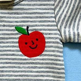 Baby Onesie | Embroidered Apple - Sumiye Co