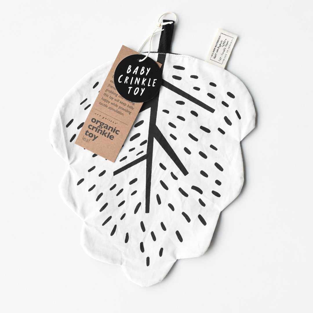 Organic Crinkle Toy - Leaf - Sumiye Co