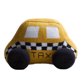 Knit Stuffed Toy Taxi Car -  Medium - Sumiye Co