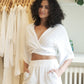 Bali Wrap Top - White by The Handloom