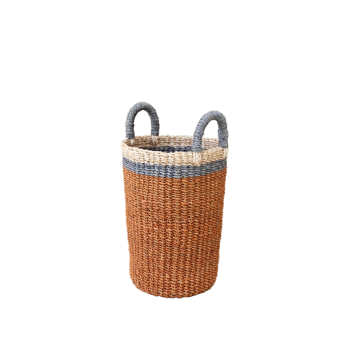 Coral Wicker Basket Vase - Decorative Basket