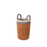 Coral Wicker Basket Vase - Decorative Basket