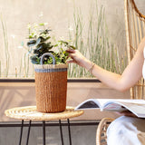 Baskets - Coral Wicker Basket Vase - Decorative Basket | LIKHÂ - LIKHÂ