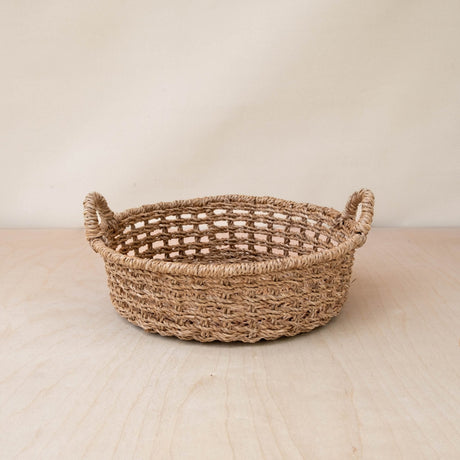 Baskets - Round Open Weave Basket - Wicker Basket | LIKHÂ - LIKHÂ