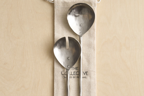Forge Pewter Salad Servers - Set of 2