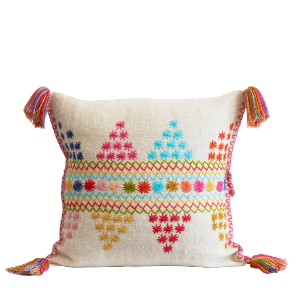 Erika Pillow - Natural/Multicolor (20x20)
