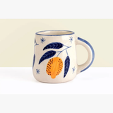 Lemon Coffee Mug- Yellow ,  3.5 X 3 Inches ( Set of 2 )