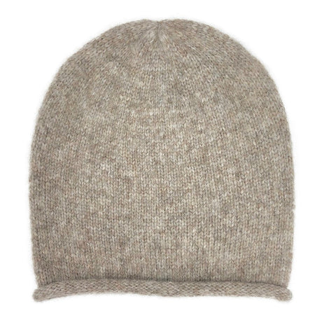 Beige Essential Knit Alpaca Beanie by SLATE + SALT - Sumiye Co