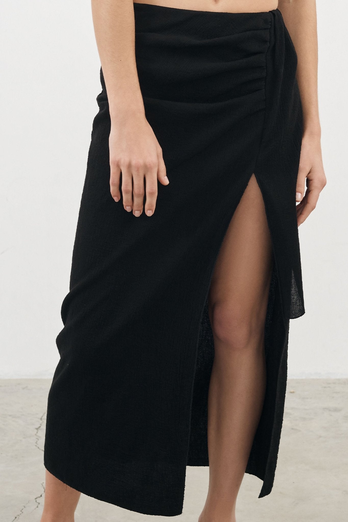 Bella Maxi Skirt - Black by The Handloom