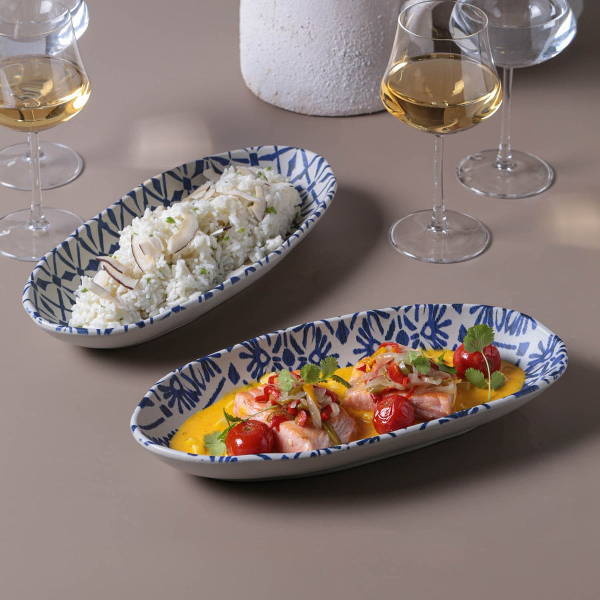 Deep Oval Platter Set of 4