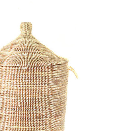 Dou Lid Storage Basket Monochrome Natural Large - Sumiye Co