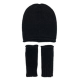Black Essential Knit Alpaca Beanie by SLATE + SALT - Sumiye Co