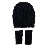 Black Loop Knit Alpaca Beanie by SLATE + SALT - Sumiye Co