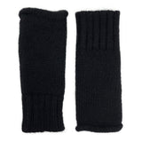 Black Essential Knit Alpaca Gloves-0