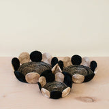 - Black and White Abaca Fruit Basket - Tabletop Basket, set of 3 | LIKHA - LIKHÂ
