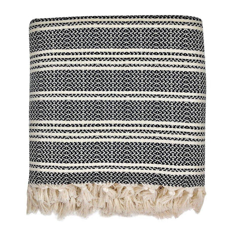 Woven Stripe Turkish Throw by SLATE + SALT - Sumiye Co