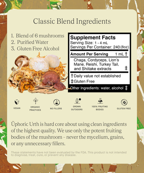 Blend No. 01 — The Classic Tincture | Immunity, Energy, Cognitive Function - Sumiye Co