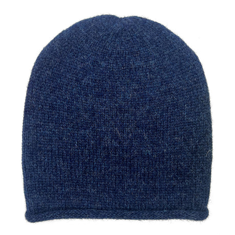 Navy Essential Knit Alpaca Beanie-1