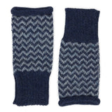 Azul Chevron Knit Alpaca Gloves-0