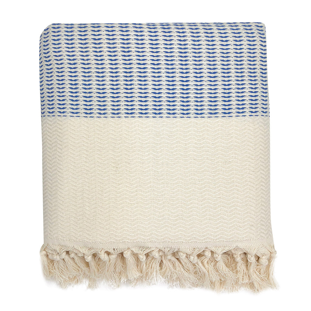 Plush Wavy Turkish Throw by SLATE + SALT - Sumiye Co