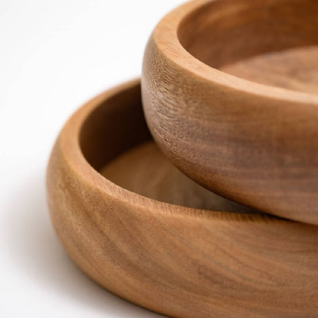 Chechen Wood Design Botanero Bowl - Rosa Morada Wood |Mexico - Sumiye Co