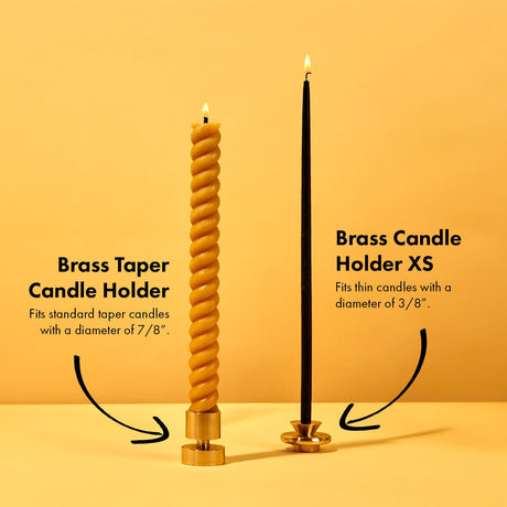Brass Taper Candle Holder by 54Celsius - Sumiye Co
