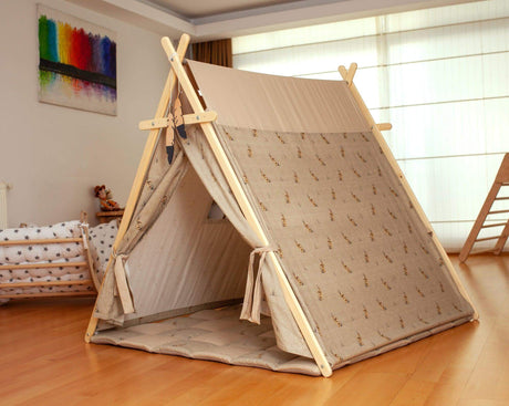 Bunny Play Tent & Play Mat | Indoor Teepee for Kids-4