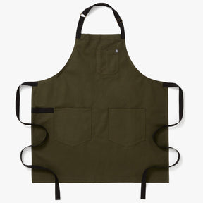 The Essential Apron - Olive Green Black Straps - Sumiye Co